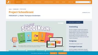 
                            6. Project Schoolkrant - Stichting Adverteerdersjury Nederland | SAN