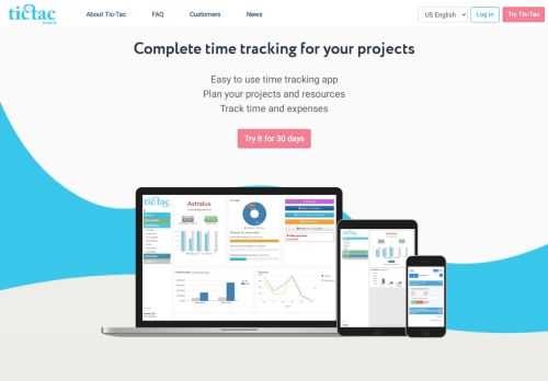 
                            6. Project tracking and time reporting with Tic-Tac Mobile