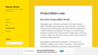 
                            6. Project4hire.com – Money Online