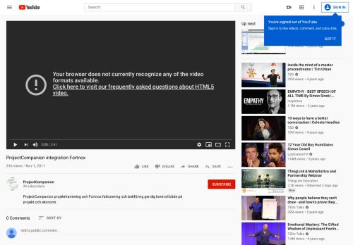 
                            9. ProjectCompanion integration Fortnox - YouTube
