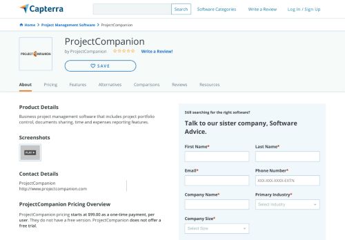 
                            12. ProjectCompanion Reviews and Pricing - 2019 - Capterra