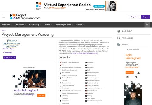 
                            3. ProjectManagement.com - Project Management Academy