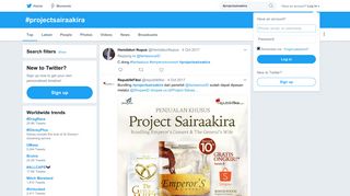 
                            11. #projectsairaakira hashtag on Twitter