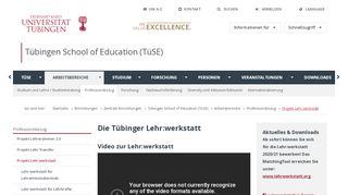 
                            8. Projekt Lehr:werkstatt - Universität Tübingen