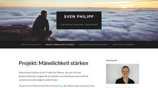 
                            3. Projekt: Männlichkeit stärken – Sven Philipp