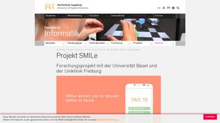 
                            7. Projekt SMILe - Hochschule Augsburg