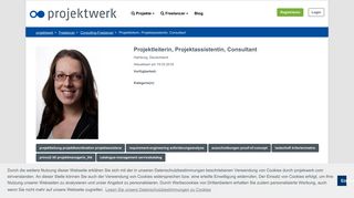 
                            12. Projektleiterin, Projektassistentin, Consultant - Projektwerk