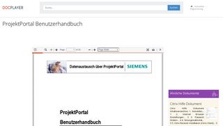 
                            8. ProjektPortal Benutzerhandbuch - PDF - DocPlayer.org