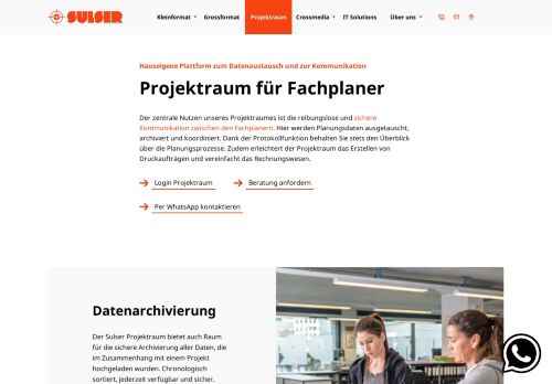 
                            4. Projektraum | Datenaustausch - Sulser Print AG