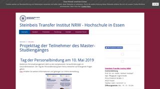 
                            7. Projekttag der Teilnehmer des Master-Studienganges - Steinbeis ...