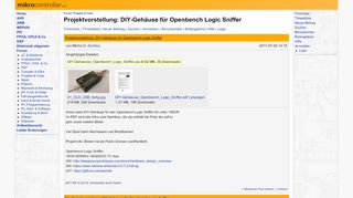 
                            9. Projektvorstellung: DIY-Gehäuse für Openbench Logic Sniffer ...