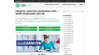 
                            12. Projeto Capacita Uninassau 2019 | Faça sua Inscrição