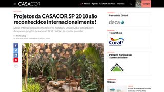 
                            11. Projetos da CASACOR SP 2018 são reconhecidos ... - Abril.com