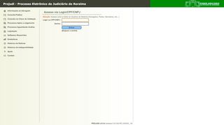 
                            5. Projudi - Processo Eletrônico do Judiciário de Roraima