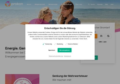 
                            2. Prokon: Startseite