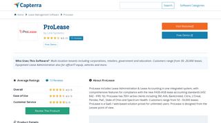 
                            8. ProLease Reviews and Pricing - 2019 - Capterra