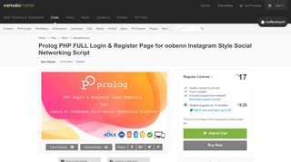 
                            6. Prolog PHP FULL Login & Register Page for oobenn Instagram Style ...