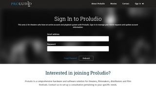 
                            7. Proludio Movie and Theater Management | Login