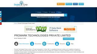 
                            11. PROMARK TECHNOLOGIES PRIVATE LIMITED - Company, directors ...