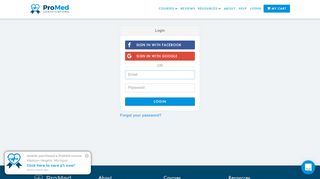 
                            12. ProMed Certifications | Login