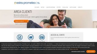 
                            4. Prometeo estra S.p.A. - Area clienti