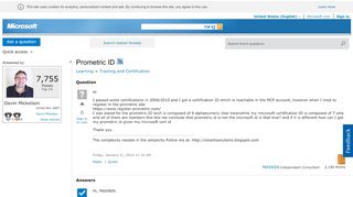 
                            6. Prometric ID - Microsoft