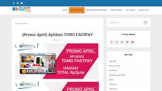 
                            5. (Promo April) Aplikasi TOMO FASTPAY | Blog Sentra Bisnis Fastpay