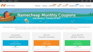 
                            6. Promo Codes & Coupons - Exclusive offers and discounts - Namecheap