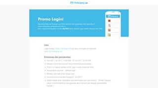 
                            2. Promo Login! | Tokopay