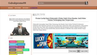 
                            11. Promo Lucky Spin Pokersakti | Poker Sakti Situs Bandar Judi Poker ...
