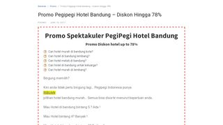 
                            10. Promo Pegipegi Hotel Bandung - Diskon Hingga 78% | Madina Tour ...