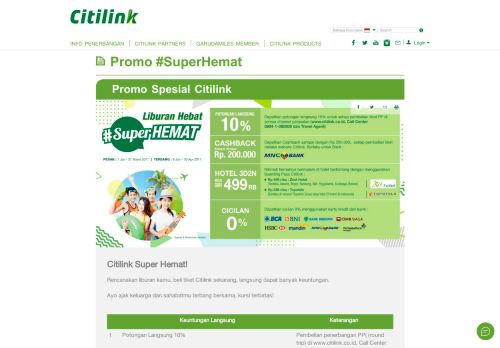 
                            13. Promo #SuperHemat - Citilink