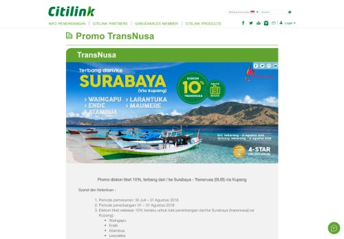 
                            12. Promo TransNusa - Citilink