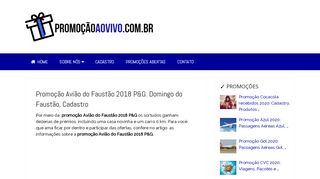 
                            3. PROMOÇÃO AVIÃO DO FAUSTÃO 2018 P&G → Domingo do ...