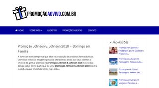 
                            9. PROMOÇÃO JOHNSON & JOHNSON 2018 – Domingo em Família