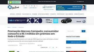 
                            11. Promoção Marcas Campeãs: consumidor concorre a R$ 1 milhão ...