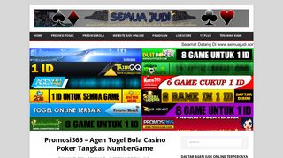 
                            7. Promosi365 - Agen Togel Bola Casino Poker Tangkas NumberGame