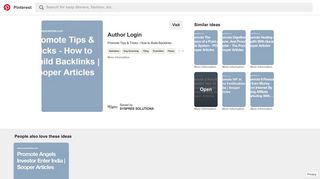 
                            11. Promote Tips & Tricks - How to Build Backlinks | Sooper Articles ...