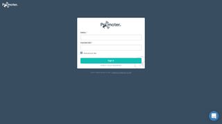 
                            2. Promoter.io - Login page