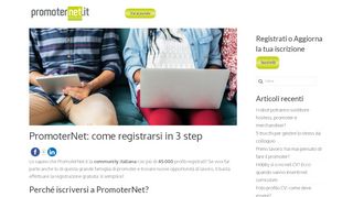 
                            12. PromoterNet: come registrarsi in 3 step - PromoterNet