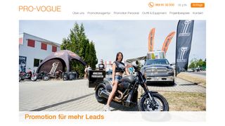 
                            2. Promotion Agentur PRO-VOGUE - Know-How aus 15.000 Projekten