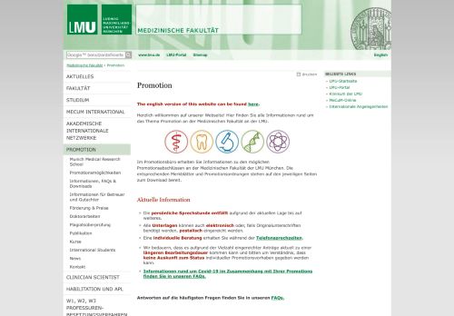
                            5. Promotion - Medizinische Fakultät - LMU München