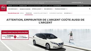 
                            2. Promotion - Nouvelle Nissan LEAF - voitures électriques | NISSAN