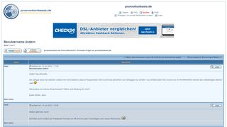 
                            8. promotionbasis.de-Forum :: Benutzername ändern :: Promotionjobs ...