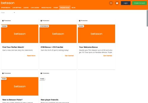 
                            7. Promotions and Bonuses at Betsson
