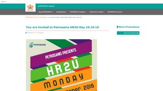 
                            12. Promotions You are Invited to Petrosains HR2U Day 10.10.16