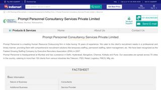 
                            5. Prompt Personnel Consultancy Services Private Limited - Consultants ...