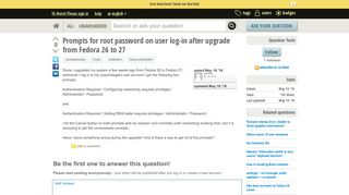 
                            4. Prompts for root password on user log-in after upgrade from Fedora ...