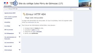 
                            2. Pronote - Site du collège Jules Férry de Gémozac (17)