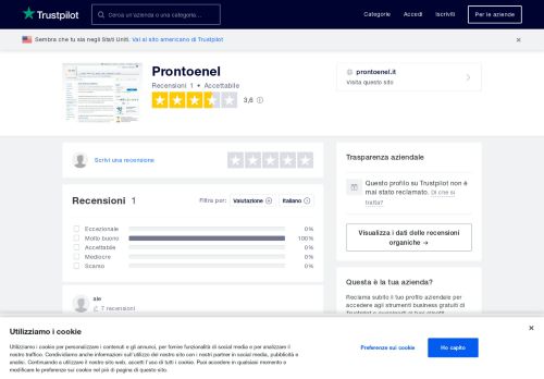 
                            10. Prontoenel | Leggi le recensioni dei servizi di prontoenel.it - Trustpilot